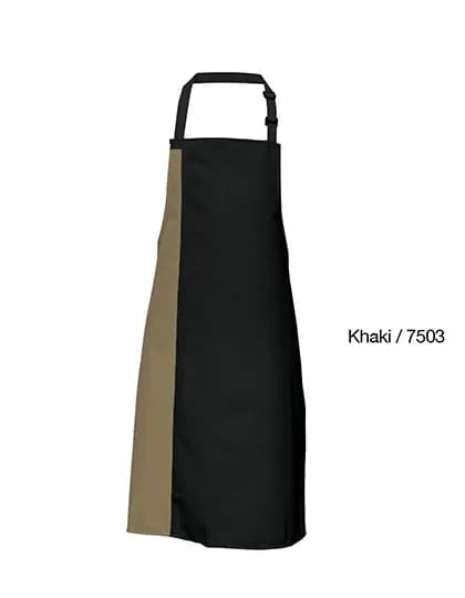 Duo Apron - Black/Khaki (ca. Pantone 7503)