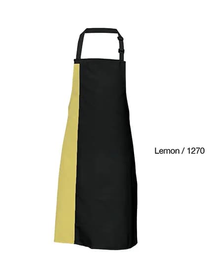 Duo Apron - Black/Lemon (ca. Pantone 127)