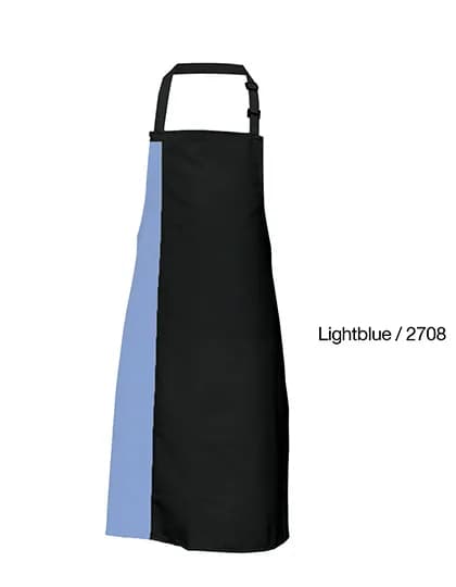 Duo Apron - Black/Light Blue (ca. Pantone 2708)