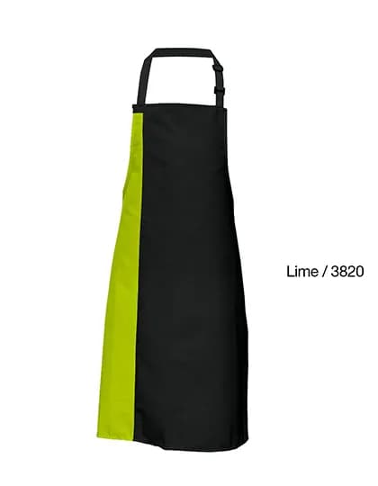 Duo Apron - Black/Lime (ca. Pantone 382)