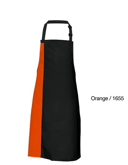 Duo Apron - Black/Orange (ca. Pantone 1655)