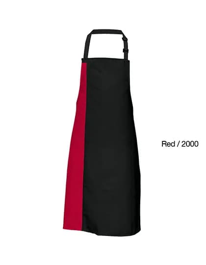 Duo Apron - Black/Red (ca. Pantone 200)