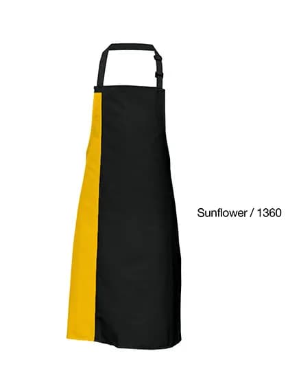 Duo Apron - Black/Sunflower (ca. Pantone 136c)