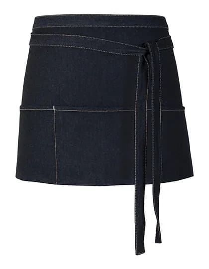 Jeans Cocktail Apron - Black