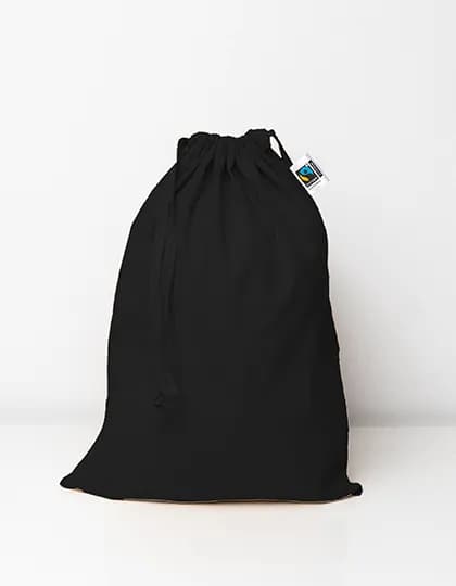 Small Fairtrade Cotton Stuff Bag - Black