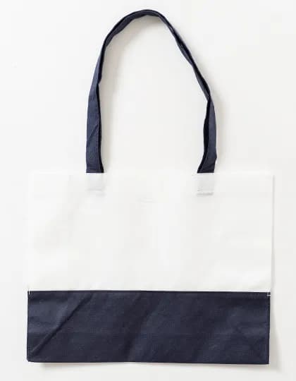 PP Shopper Bag DUO - White/Dark Blue