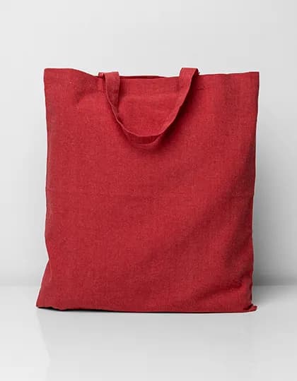 Recycled Cotton Bag Short Handles - Red (ca. Pantone 200C)