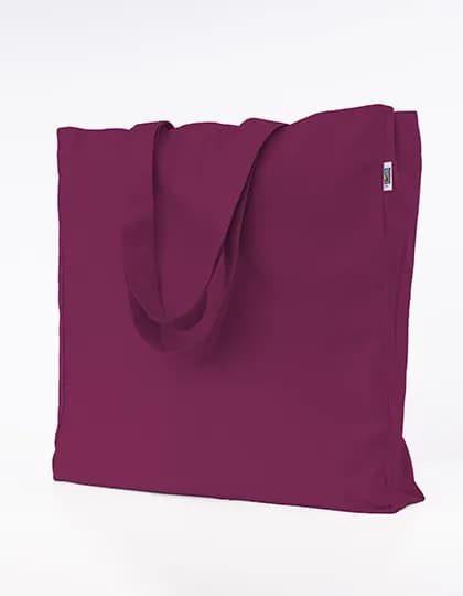 Fairtrade Cotton Oversized Bag - Burgundy (ca. Pantone 209 C)