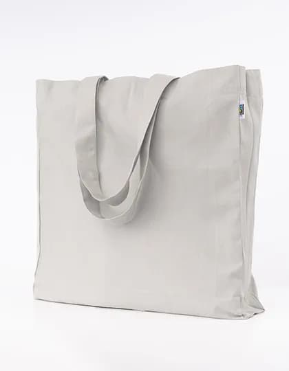 Fairtrade Cotton Oversized Bag - Light Grey (ca. Pantone Cool Grey 5C)