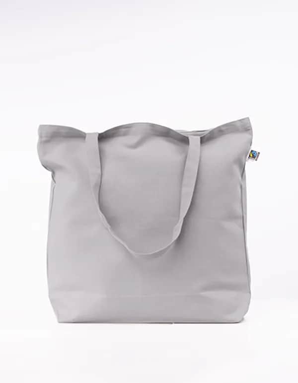 Fairtrade Cotton Canvas Bag - Light Grey (ca. Pantone Cool Grey 5C)