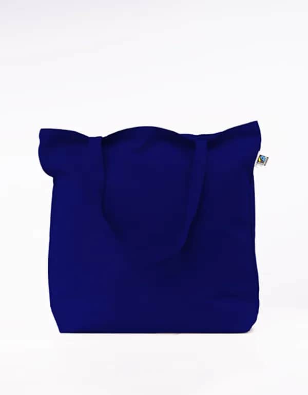 Fairtrade Cotton Canvas Bag - Navy (ca. Pantone 532C)
