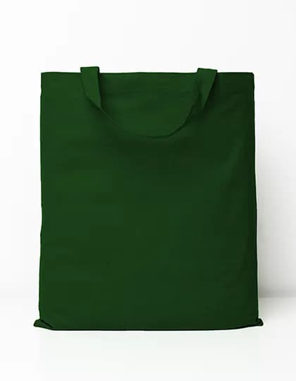 Cotton Bag Short Handles - Dark Green (ca. Pantone 348C)