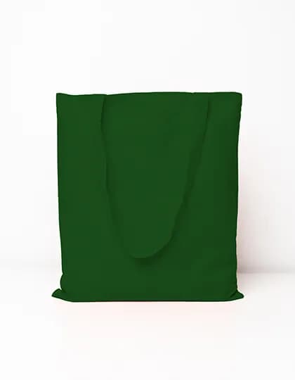 Cotton Bag Long Handles - Dark Green (ca. Pantone 348C)