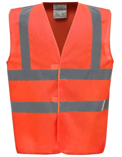 Hi-Vis 2 Bands & Braces Waistcoat - Hi-Vis Orange