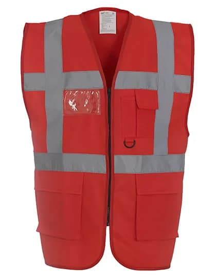 Multi-Functional Executive Waistcoat - Red