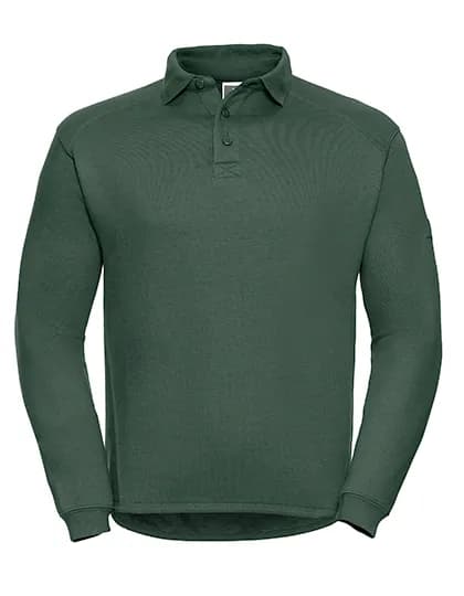 Heavy Duty Workwear Collar Sweatshirt - Bottle Green