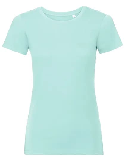 Ladies`Pure Organic T - Aqua