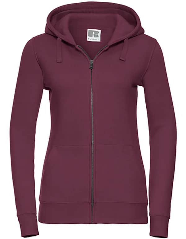 Ladies´ Authentic Zipped Hood Jacket - Burgundy