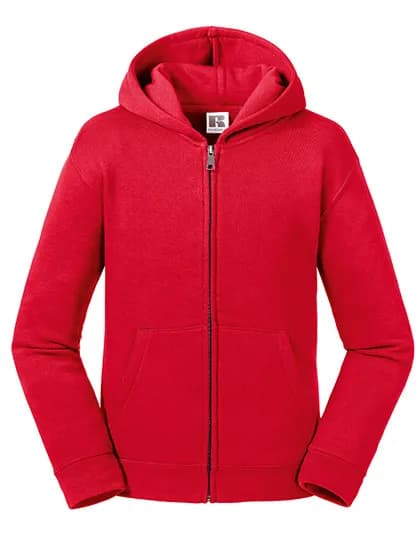 Kids Authentic Zipped Hood Jacket - Classic Red