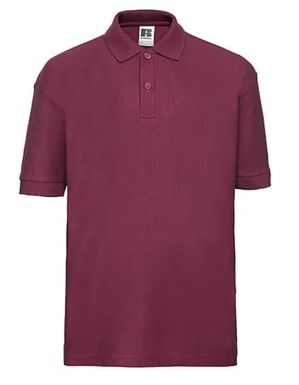 Kids Classic Polycotton Polo - Burgundy