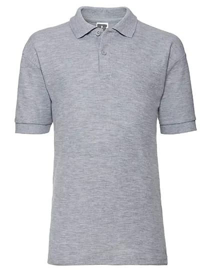 Kids Classic Polycotton Polo - Light Oxford (Heather)