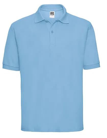 Mens Classic Polycotton Polo - Sky