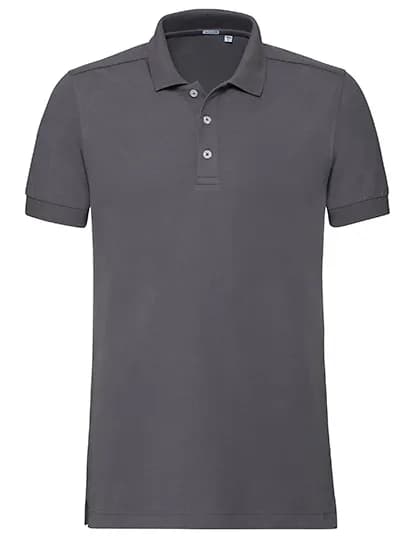 Mens Fitted Stretch Polo - Convoy Grey (Solid)