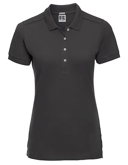 Ladies Fitted Stretch Polo - Black