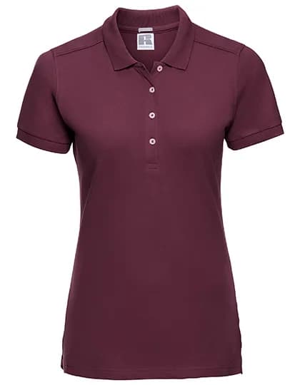 Ladies Fitted Stretch Polo - Burgundy