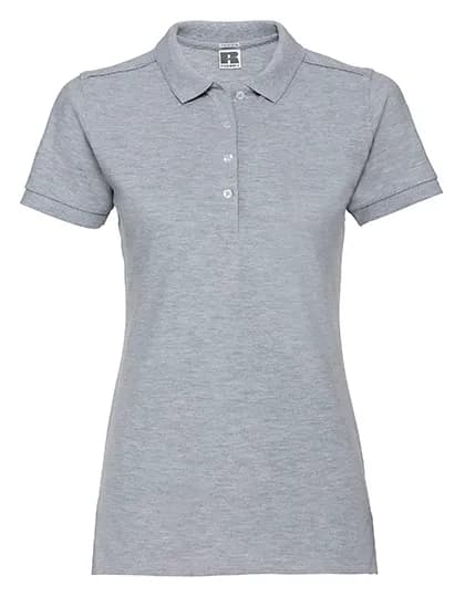 Ladies Fitted Stretch Polo - Light Oxford (Heather)