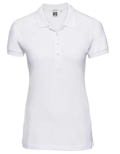 Ladies Fitted Stretch Polo - White