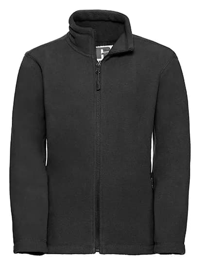 Kids Full Zip Outdoor Fleece - Black
