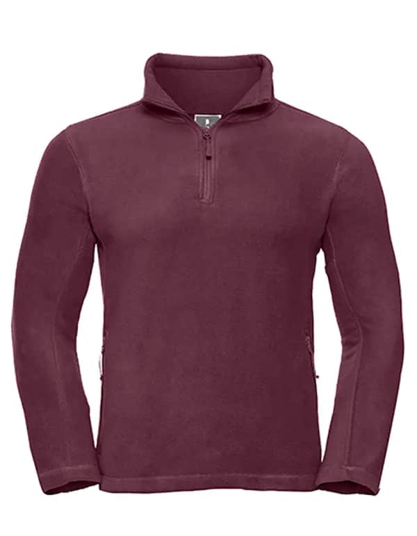 Quarter Zip Outdoor Fleece - Burgundy