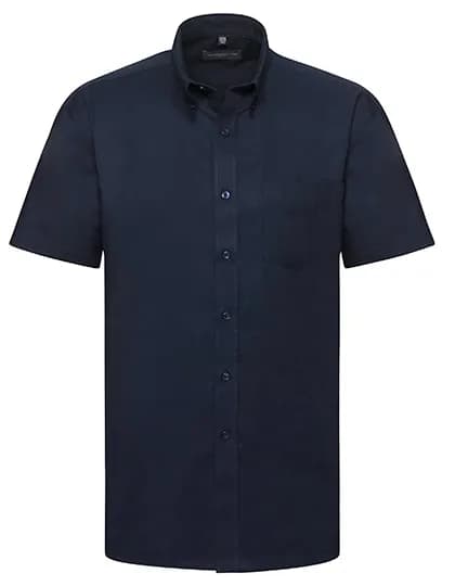 Mens Short Sleeve Classic Oxford Shirt - Bright Navy